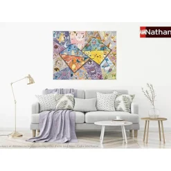 Puzzle 2000 pièces : Les 16 types de Pokémon - Nathan