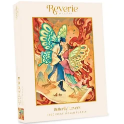 Puzzle 1000 pièces : Les amoureux des papillons - Reverie Puzzle