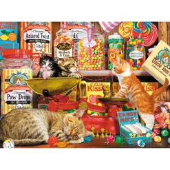 Puzzle 1000 pièces : Les bonbons du chat - Trefl