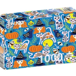 Puzzle 1000 pièces : Les Chats Enchantés - EnjoyPuzzle