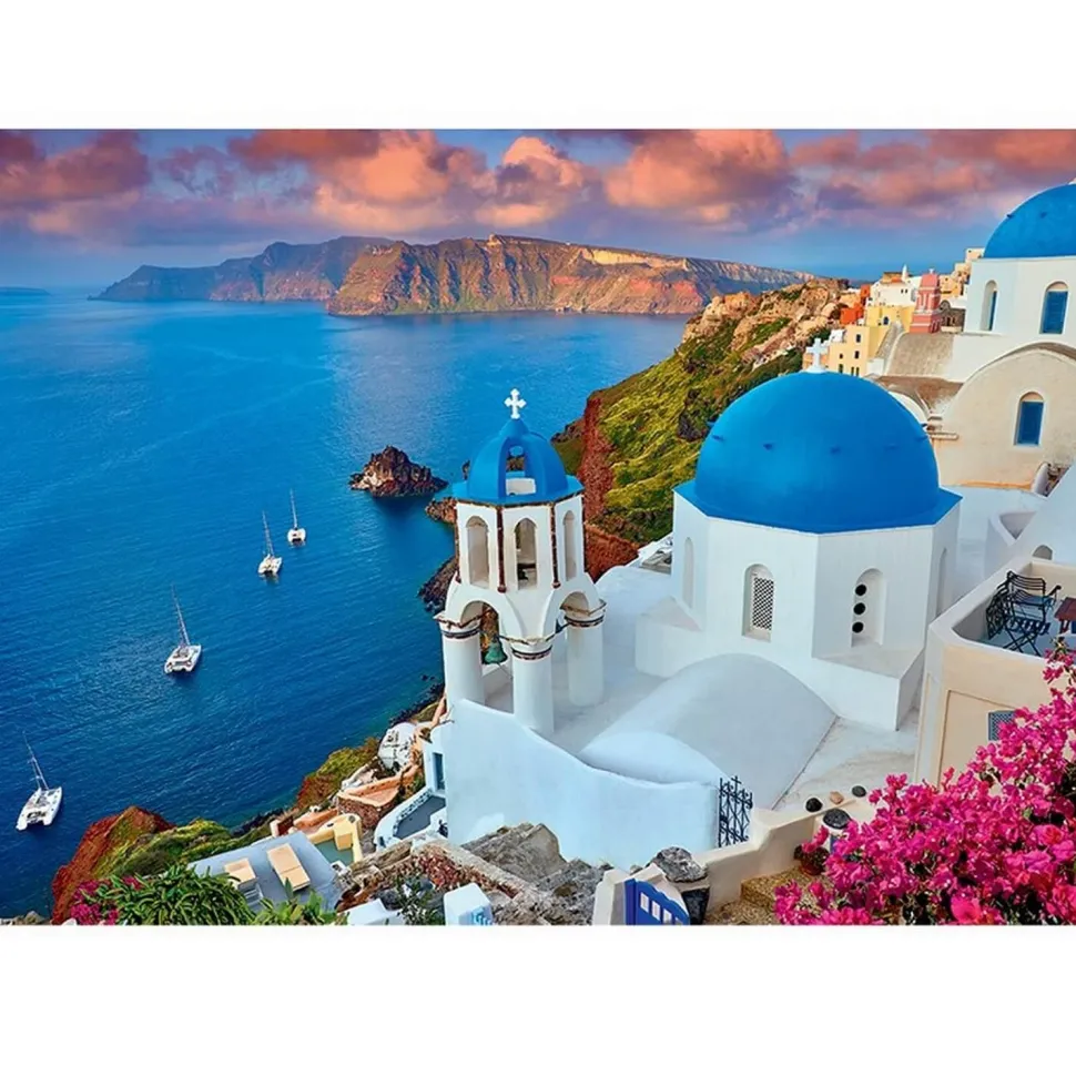 Puzzle 1000 pièces : Îles de Santorin, Grèce - Sentosphère