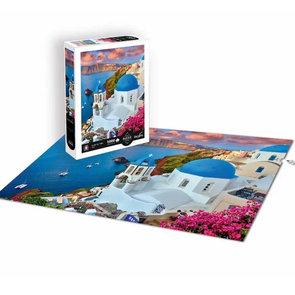 Puzzle 1000 pièces : Îles de Santorin, Grèce - Sentosphère
