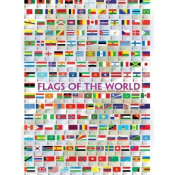 Puzzle 1000 pièces : Les drapeaux du monde - Eurographics
