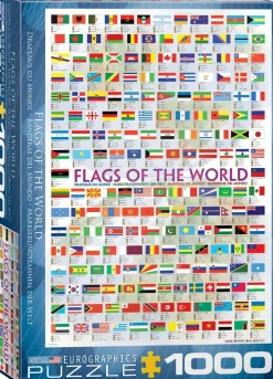 Puzzle 1000 pièces : Les drapeaux du monde - Eurographics