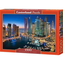 Puzzle 1500 pièces : Les grattes-ciel de Dubaï - Castorland