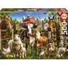 Puzzle 500 pièces : Les Malins De La Ferme - Educa
