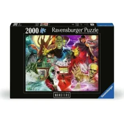 Puzzle 2000 pièces : Les monstres d'Universal - Ravensburger