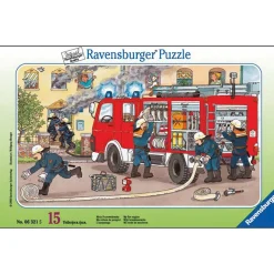 Puzzle 15 pièces - Les pompiers - Ravensburger
