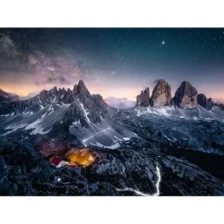 Puzzle 1000 pièces : Les Tre Cime di lavaredo, Dolomites - Ravensburger