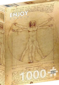 Puzzle 1000 Pièces : L'Homme de Vitruve - EnjoyPuzzle