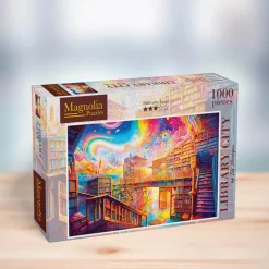 Puzzle 1000 pièces : Library City - Édition Spéciale Elif Hurdogan - Magnolia