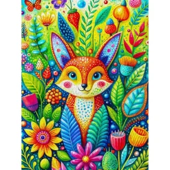 Puzzle 1000 pièces : L'invité du jardin - EnjoyPuzzle