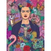 Puzzle 1000 pièces : L'âme en fleurs - Frida Kahlo Corporation - Trefl