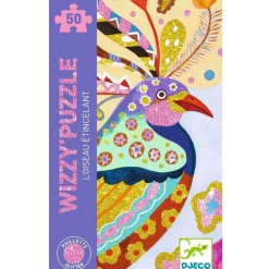 Puzzle 50 pièces : L'oiseau étincelant - Djeco