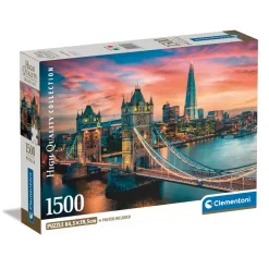 Puzzle 1500 pièces : Londres au crépuscule - Clementoni