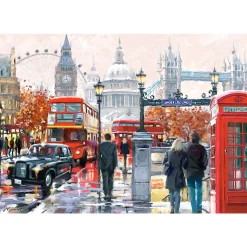 Puzzle 1000 pièces : Londres Collage - Castorland