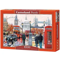 Puzzle 1000 pièces : Londres Collage - Castorland