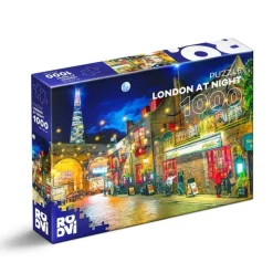 Puzzle 1000 pièces : Londres la nuit - DToys