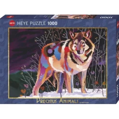 Puzzle 1000 pièces : Loup de la Nuit - Heye