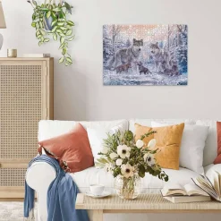 Puzzle 1000 pièces - Loups arctiques - Ravensburger