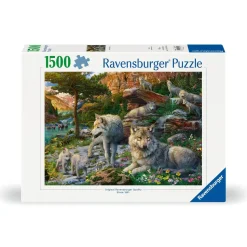Puzzle 1500 pièces : Loups au printemps - Ravensburger