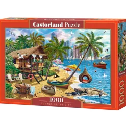 Puzzle 1000 pièces : L'été dans la ville - Castorland