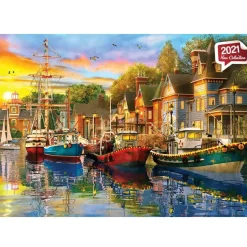 Puzzle 1500 pièces : Lumières du port - Anatolian