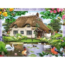 Puzzle 500 pièces : Maison de campagne romantique - Schmidt