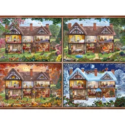 Puzzle 2000 pièces : Maison des quatre saisons - Schmidt