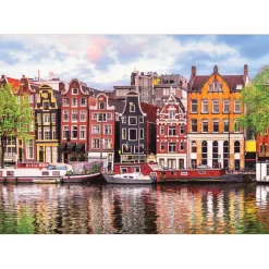 Puzzle 1000 pièces : Maisons dansantes, Amsterdam - Educa