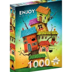 Puzzle 1000 Pièces : Maisons de contes de fées - EnjoyPuzzle