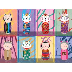 Puzzle 1000 pièces : Maneki Kokeshi - Yazz puzzle