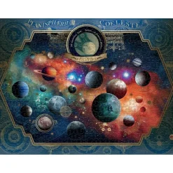 Puzzle 1500 pièces : Map Art : Space World - Heye