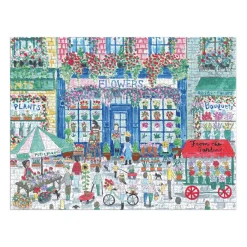 Puzzle 2000 pièces : Marché aux fleurs, Michael Storrings - Galison