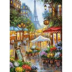 Puzzle 1000 pièces : Marché aux fleurs à Paris - Castorland