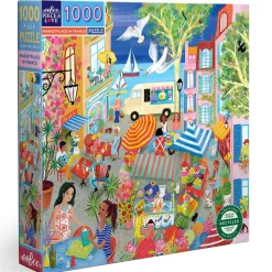 Puzzle 1000 pièces : Marché En France - Eeboo