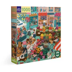 Puzzle 1000 pièces : MARCHÉ VERT ANGLAIS - Eeboo