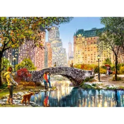 Puzzle 1000 pièces : Marche en soirée dans Central Park - Castorland