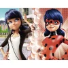 Puzzle 45 pièces : Marinette vs Lady Bug, Miraculous - Nathan