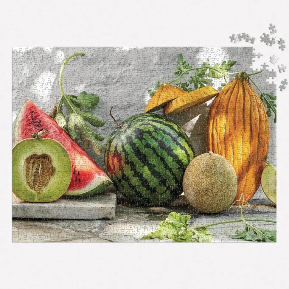 Puzzle 1000 pièces : Melons du jardin - Galison