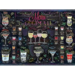 Puzzle 500 pièces : Menu Cocktails - Trefl