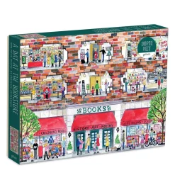 Puzzle 1000 pièces : Michael Storrings, Une journée à la librairie - Galison