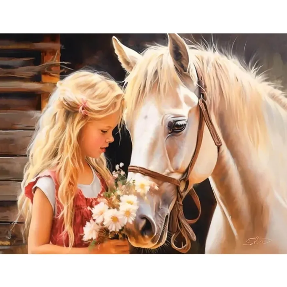 Puzzle 200 pièces : Mon ami le cheval - Castorland