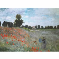 Puzzle 1000 pièces - Monet : Les coquelicots - DToys