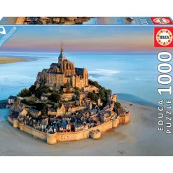 Puzzle 1000 pièces : Mont-Saint-Michel - Educa