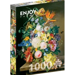 Puzzle 1000 Pièces : Morceau de Fleur - EnjoyPuzzle