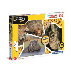 Puzzle 104 pièces : National Geographic Kids : Sauvage - Clementoni