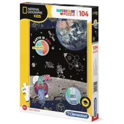 Puzzle 104 pièces : National Geographic Kids : Espace - Clementoni