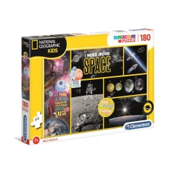 Puzzle 180 pièces : National Geographic Kids : Espace - Clementoni