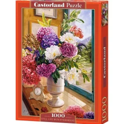 Puzzle 1000 pièces : Nature morte d'Hydrangeas - Castorland